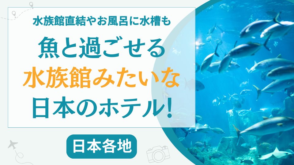 水族館みたいな日本のホテル【12選】魚と過ごせる関東や関西などのホテルを紹介